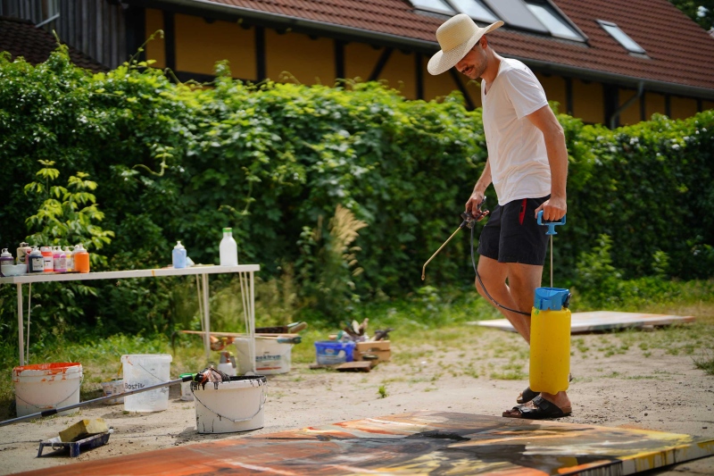 Arbeitsaufnahmen im Lausitzer Künstlerhaus Eisenhammer 2021