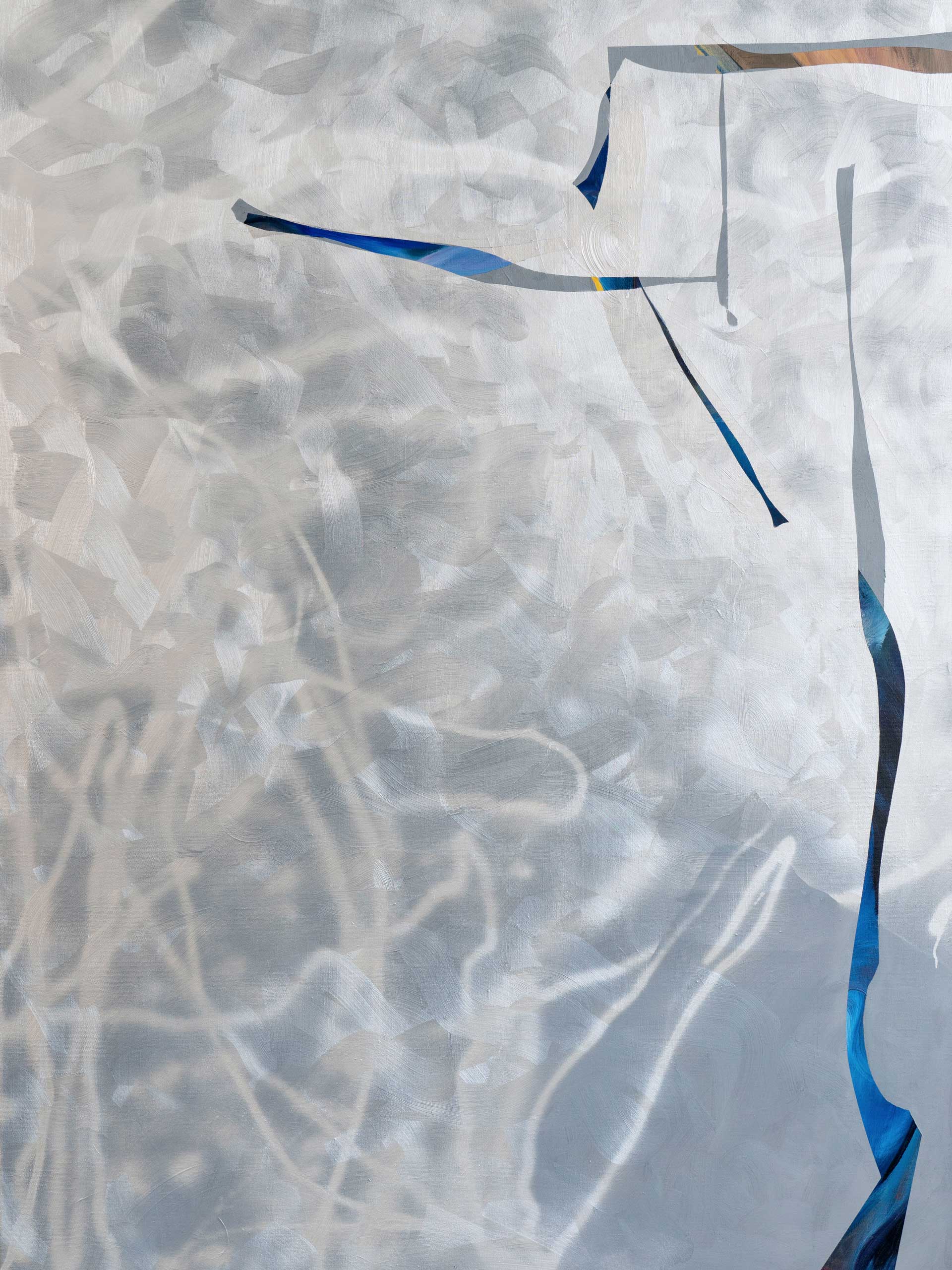 Scherbe, 200 cm x 140 cm, Öl und Sprühlack auf Leinwand, 2022