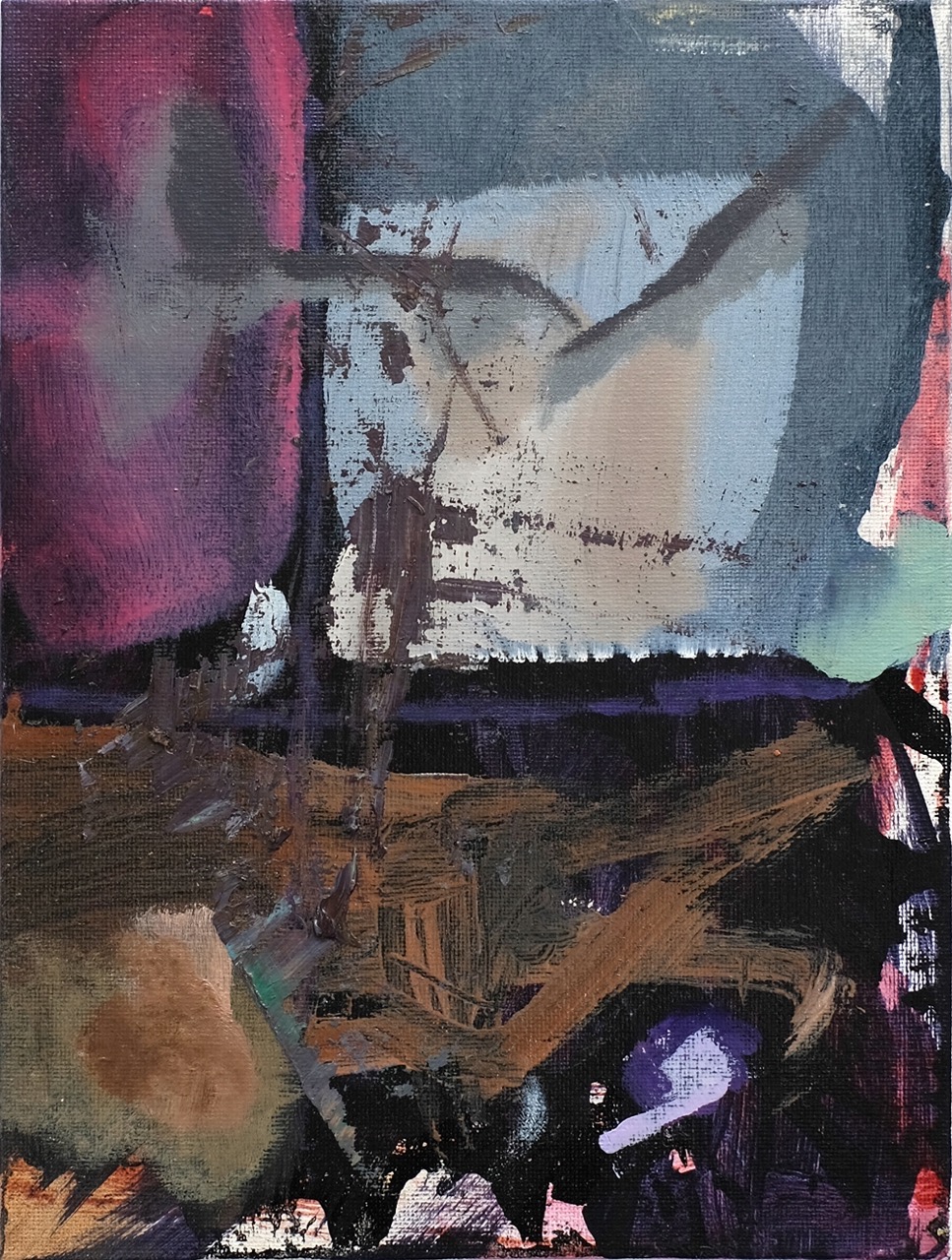 Land_s. 30x24 cm, Acryl auf Leinwand, 2026