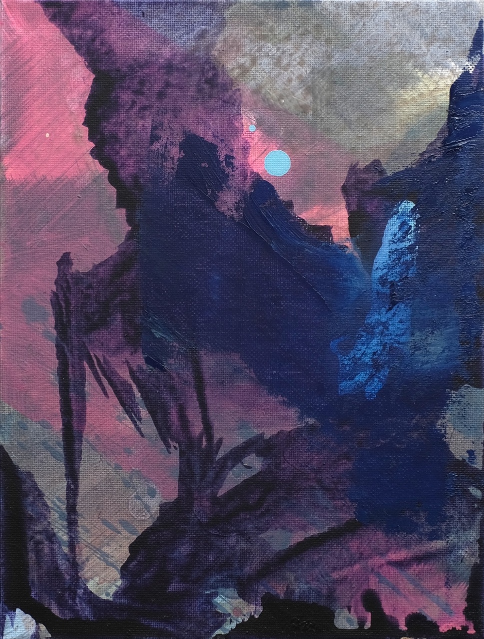 Land_s. 30x24 cm, Acryl auf Leinwand, 2026