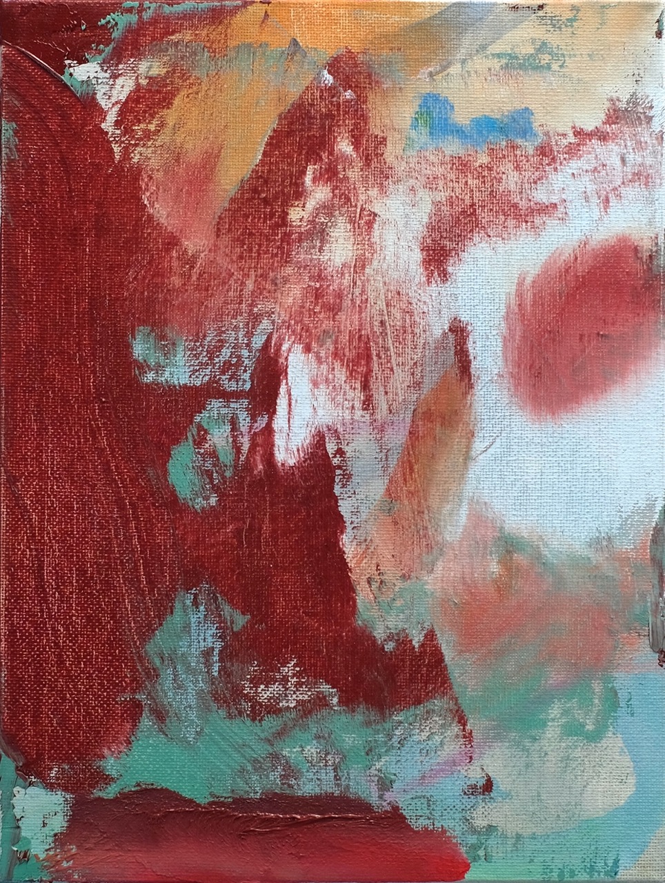 Land_s. 30x24 cm, Acryl auf Leinwand, 2026