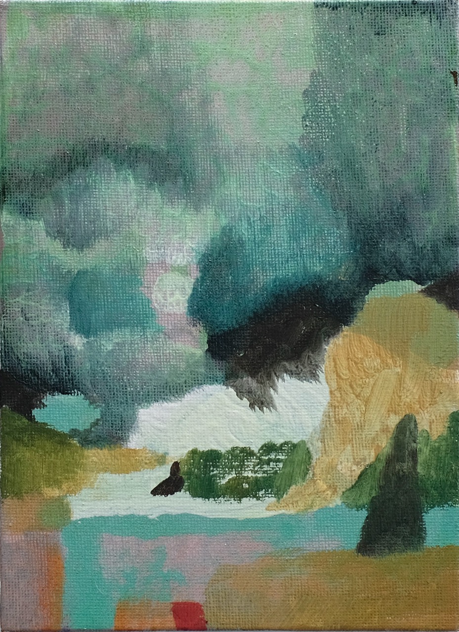 Land_s. 24x15 cm, Acryl auf Leinwand, 2026