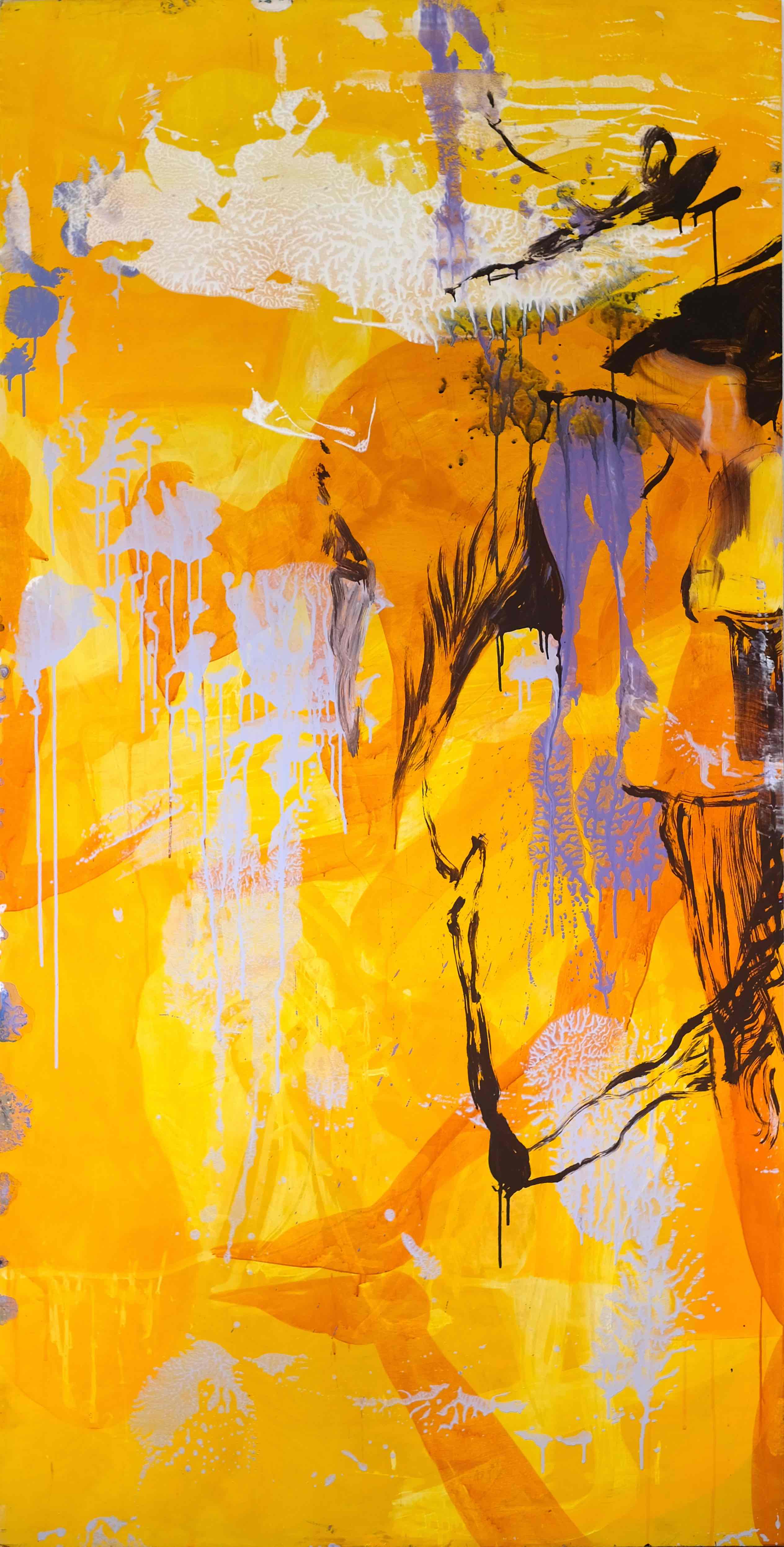 Holz4, 250x125 cm, Acryl auf Holz, 2026