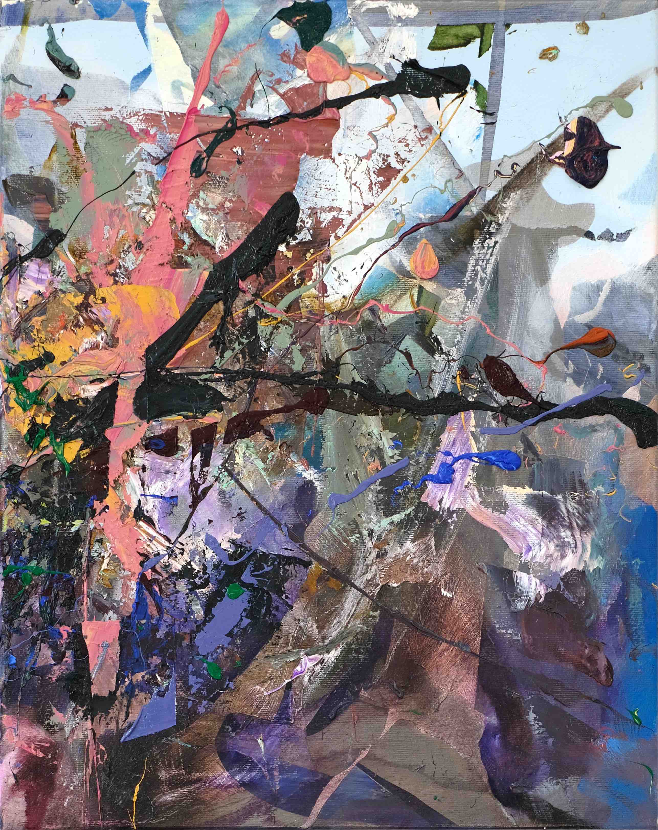 O. T. 40x50 cm, Öl auf Leinwand, 2026