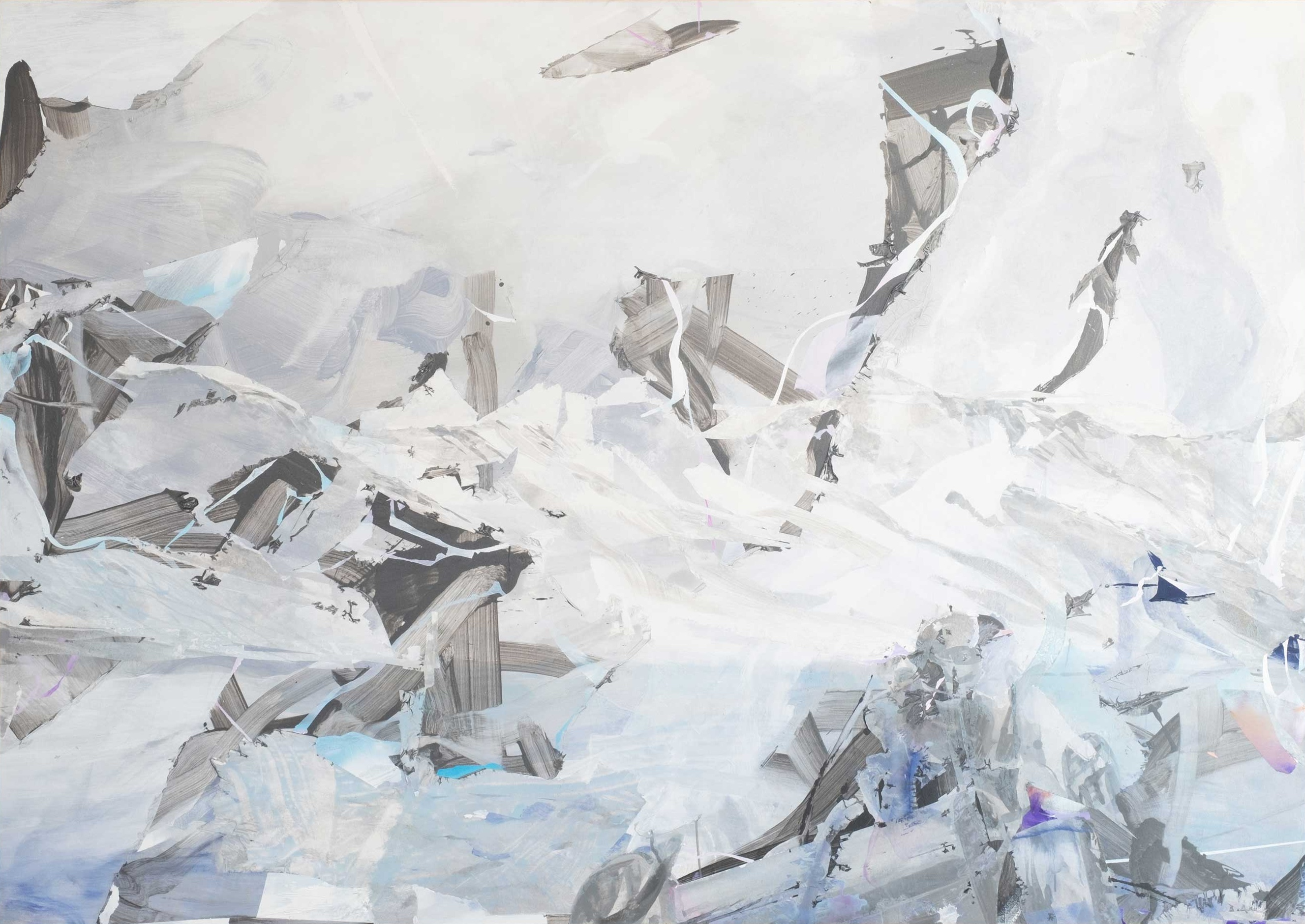 Pass, 190x240 cm, Acryl und Öl auf Leinwand