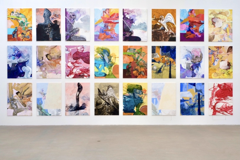 Ausstellungsansicht MATCHES in der Stiftung Reinbeckhallen Berlin 2021