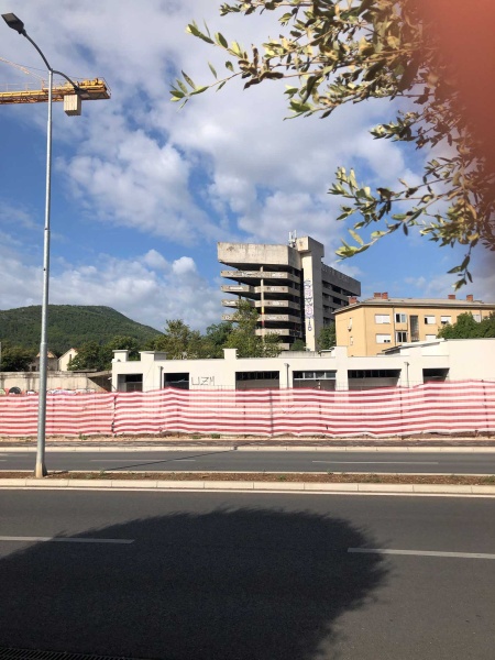Old Bank Mural Mostar in Zusammenarbeit mit Mike Okay und Ingo Albrecht-Hauser, Streetart Festival Mostar 2023