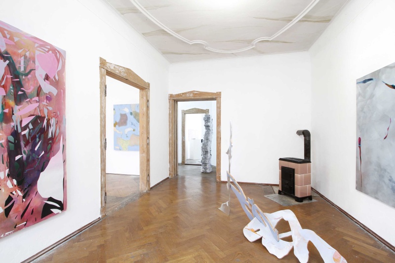 Ausstellungsansicht Paralleluniversum in der Porte Leipzig 2023