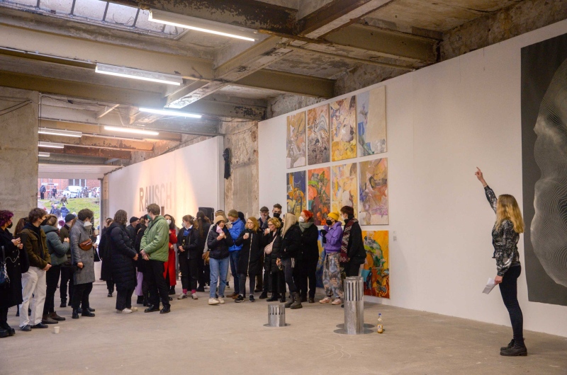 Ausstellungsansicht Rausch in der Werkschauhalle, Spinnerei Leipzig