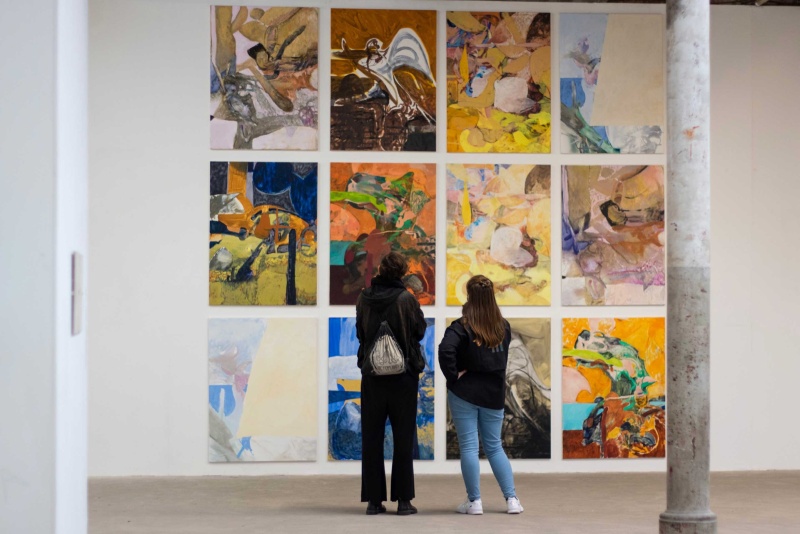 Ausstellungsansicht Rausch in der Werkschauhalle, Spinnerei Leipzig