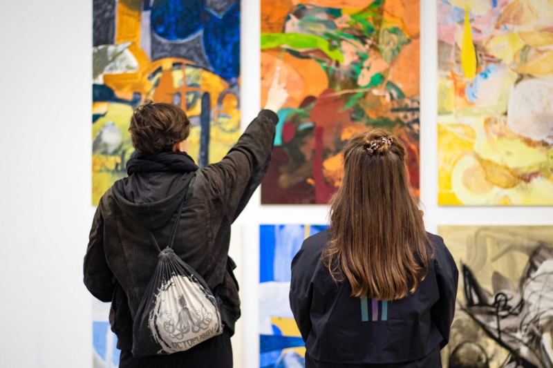 Ausstellungsansicht Rausch in der Werkschauhalle, Spinnerei Leipzig