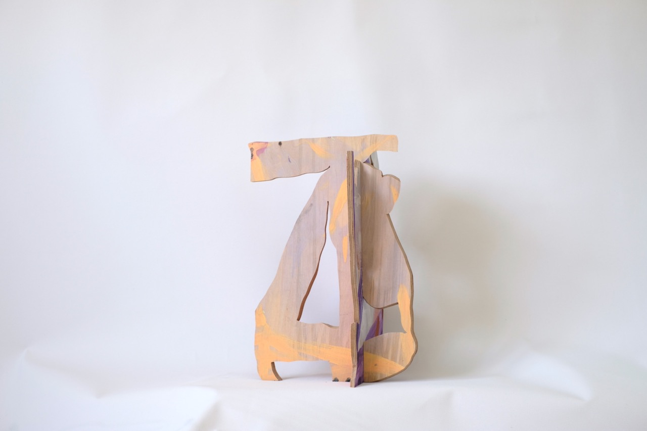 Rohling_s.1, 42x30x30 cm, Acryl auf Multiplex, 2026