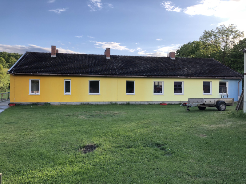 Pfade, Fades und Vielfalt - Wandbild für die neue Grundschule „Lernort“ in Tückhude, Mai 2025