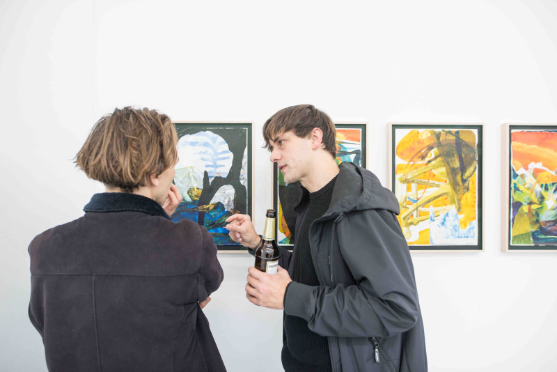 Ausstellungsansicht, "Wasser in den Augen", Galerie Paul Scherzer