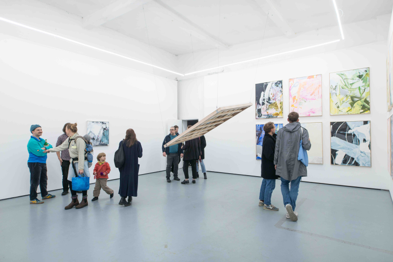 Ausstellungsansicht, "Wasser in den Augen", Galerie Paul Scherzer