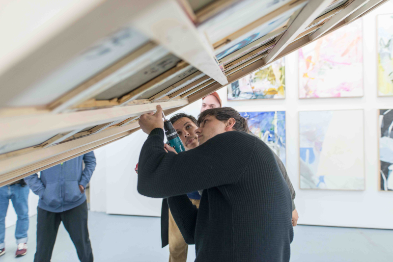 Ausstellungsansicht, "Wasser in den Augen", Galerie Paul Scherzer