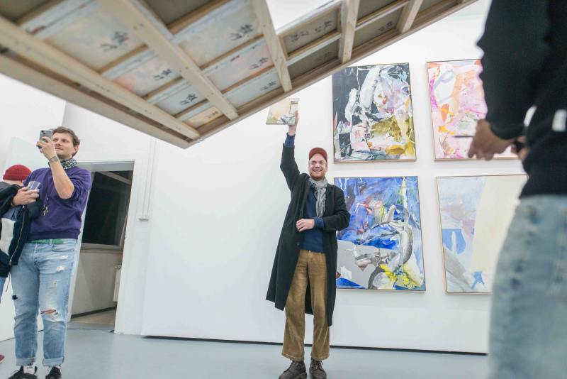 Ausstellungsansicht, "Wasser in den Augen", Galerie Paul Scherzer
